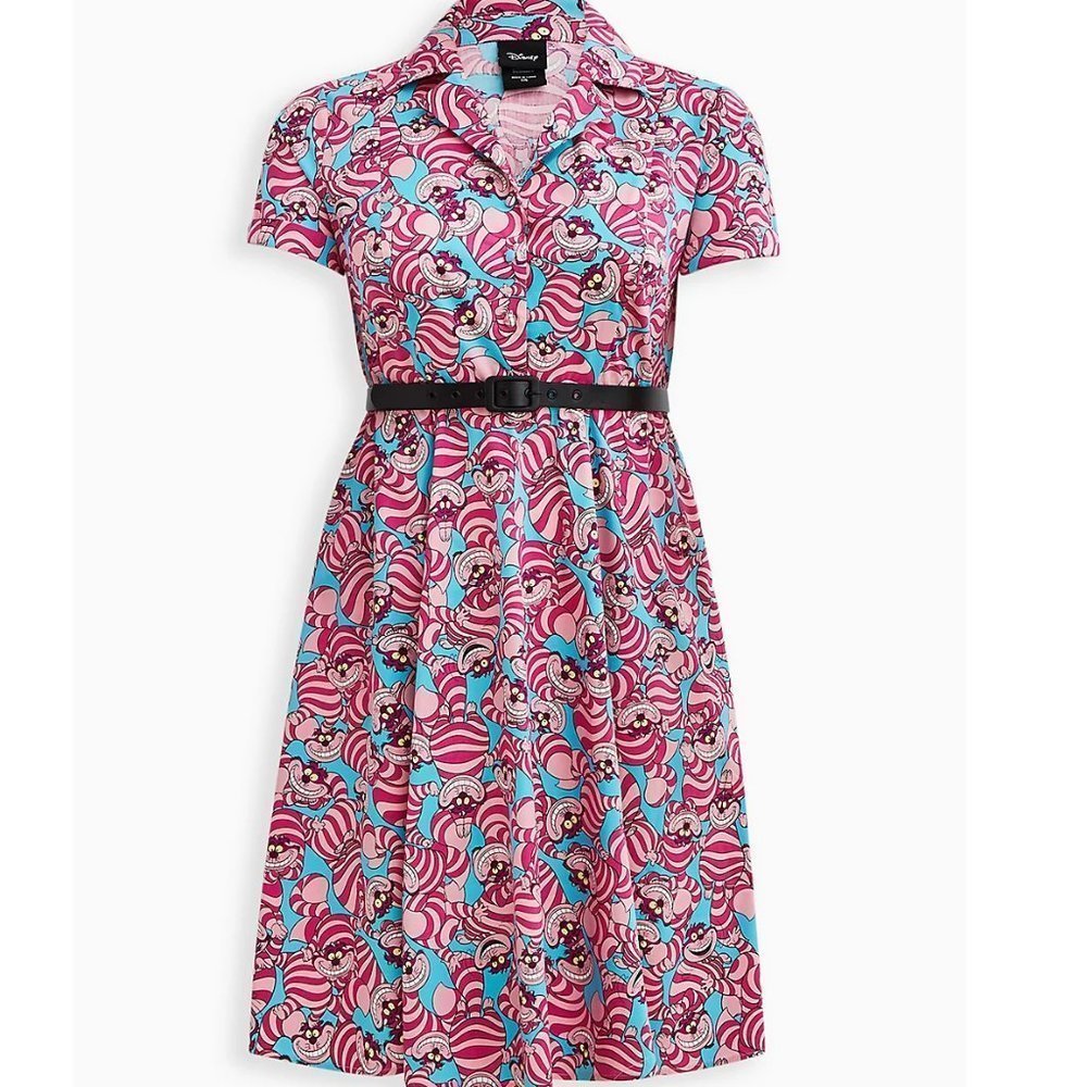 Torrid Alice in Wonderland Cheshire Cat Swing Dress